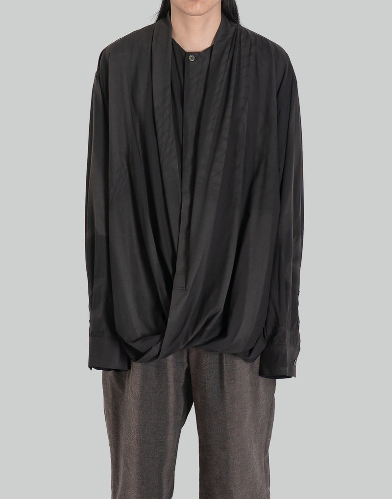 JiyongKim - SUN-BLEACHED DRAPED SHIRT - 082plus