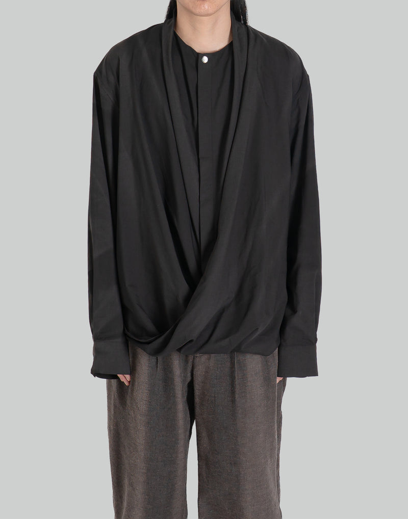 JiyongKim - SUN-BLEACHED DRAPED SHIRT - 082plus