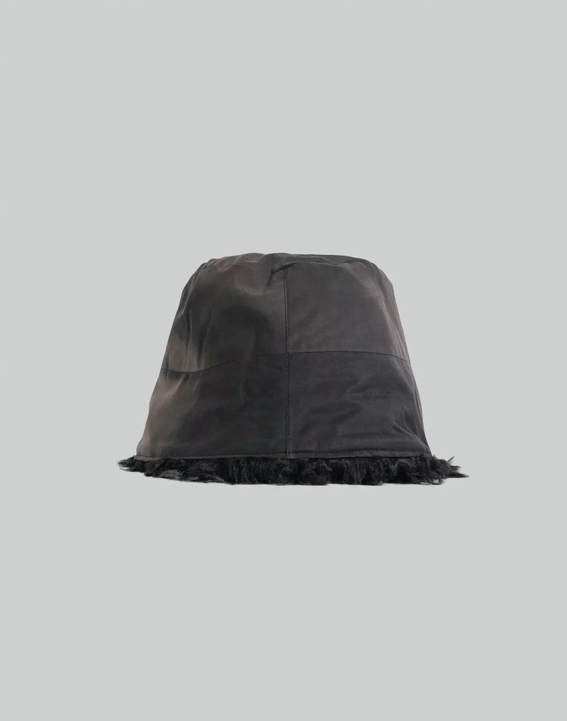 JiyongKim - SUN-BLEACHED FAUX FUR REVERSIBLE BUCKET HAT - 082plus