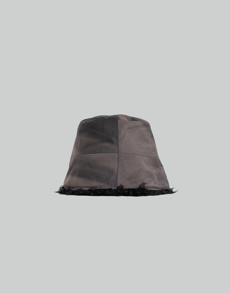 JiyongKim - SUN-BLEACHED FAUX FUR REVERSIBLE BUCKET HAT - 082plus