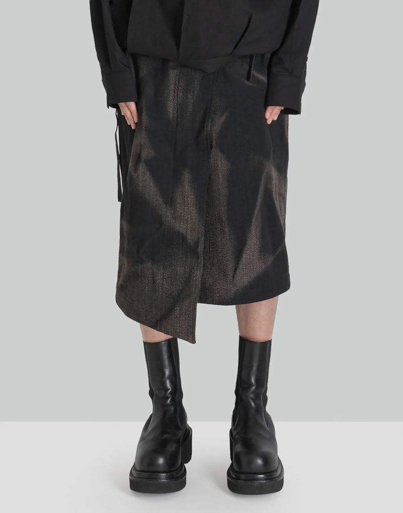 JiyongKim - SUN-BLEACHED FOLDED SKIRT - 082plus
