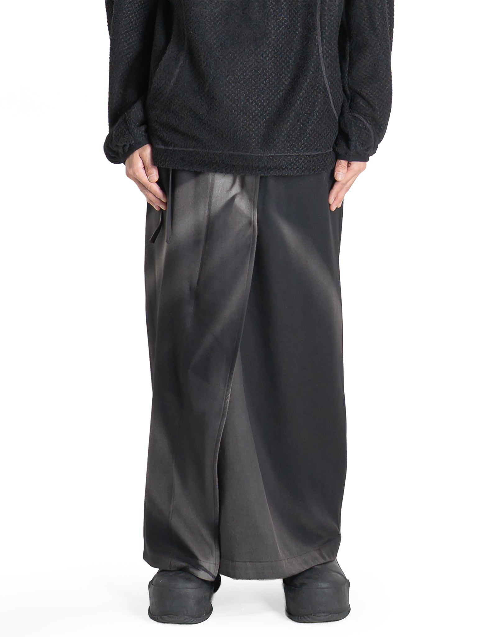 JiyongKim - SUN-BLEACHED FOLDED WRAP SKIRT - 082plus