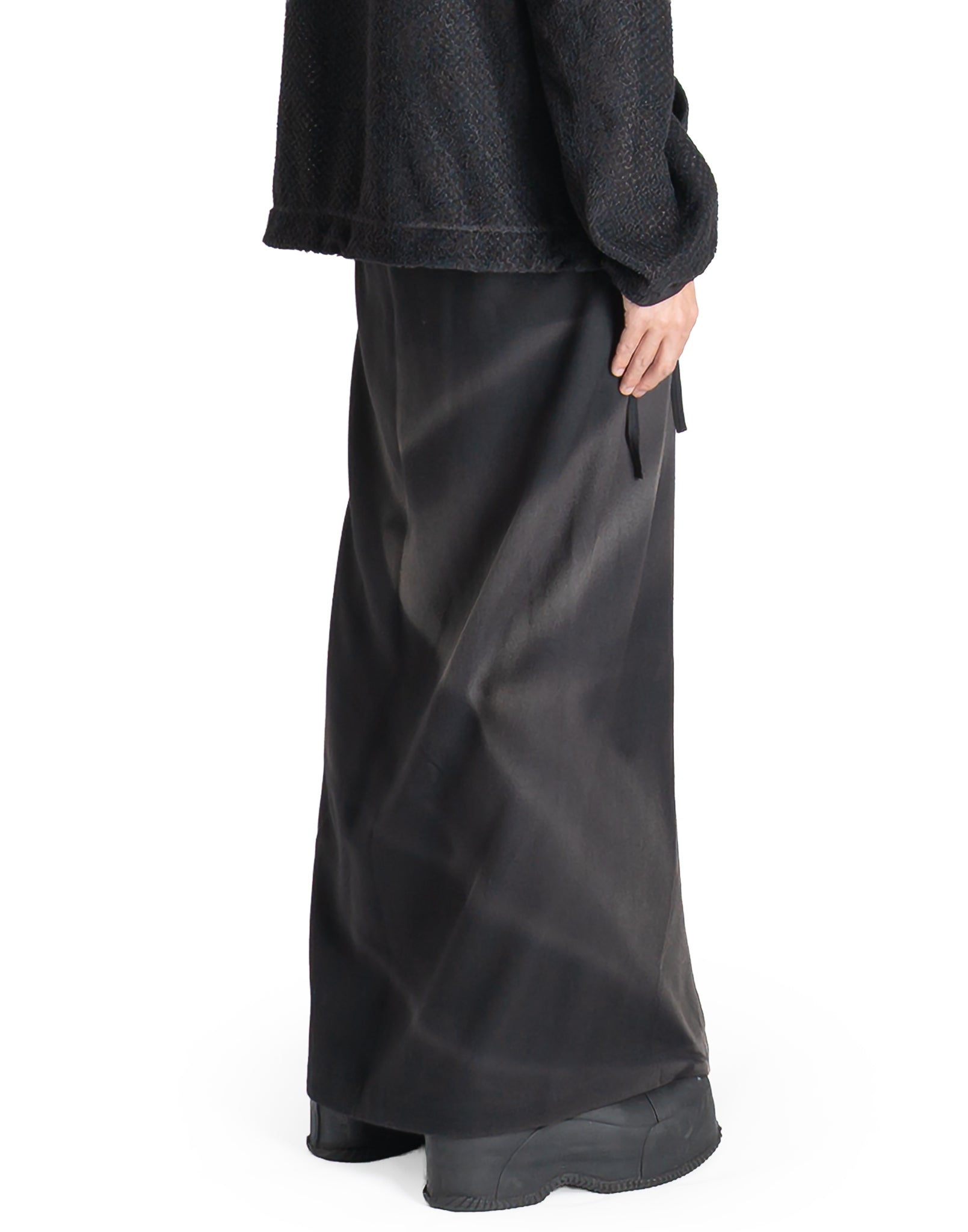 JiyongKim - SUN-BLEACHED FOLDED WRAP SKIRT - 082plus
