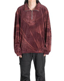 JiyongKim - SUN-BLEACHED HALF-ZIP SWEATSHIRT - 082plus