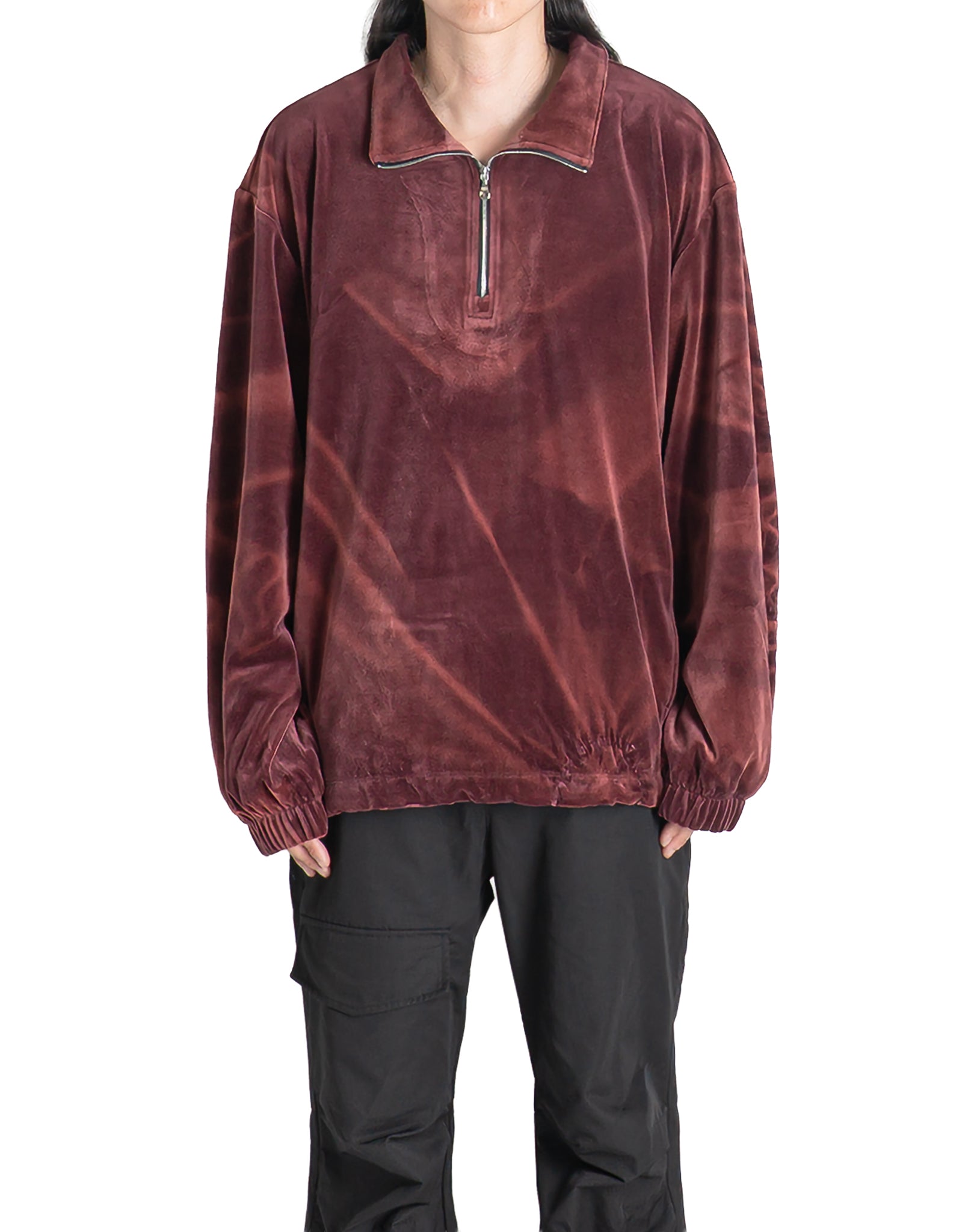 JiyongKim - SUN-BLEACHED HALF-ZIP SWEATSHIRT - 082plus