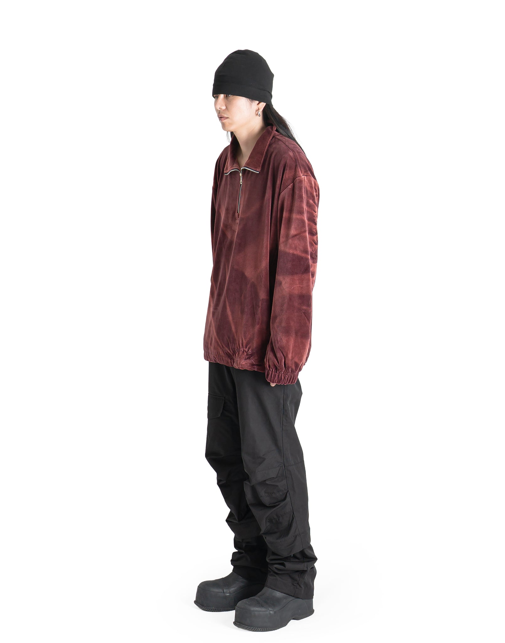 JiyongKim - SUN-BLEACHED HALF-ZIP SWEATSHIRT - 082plus