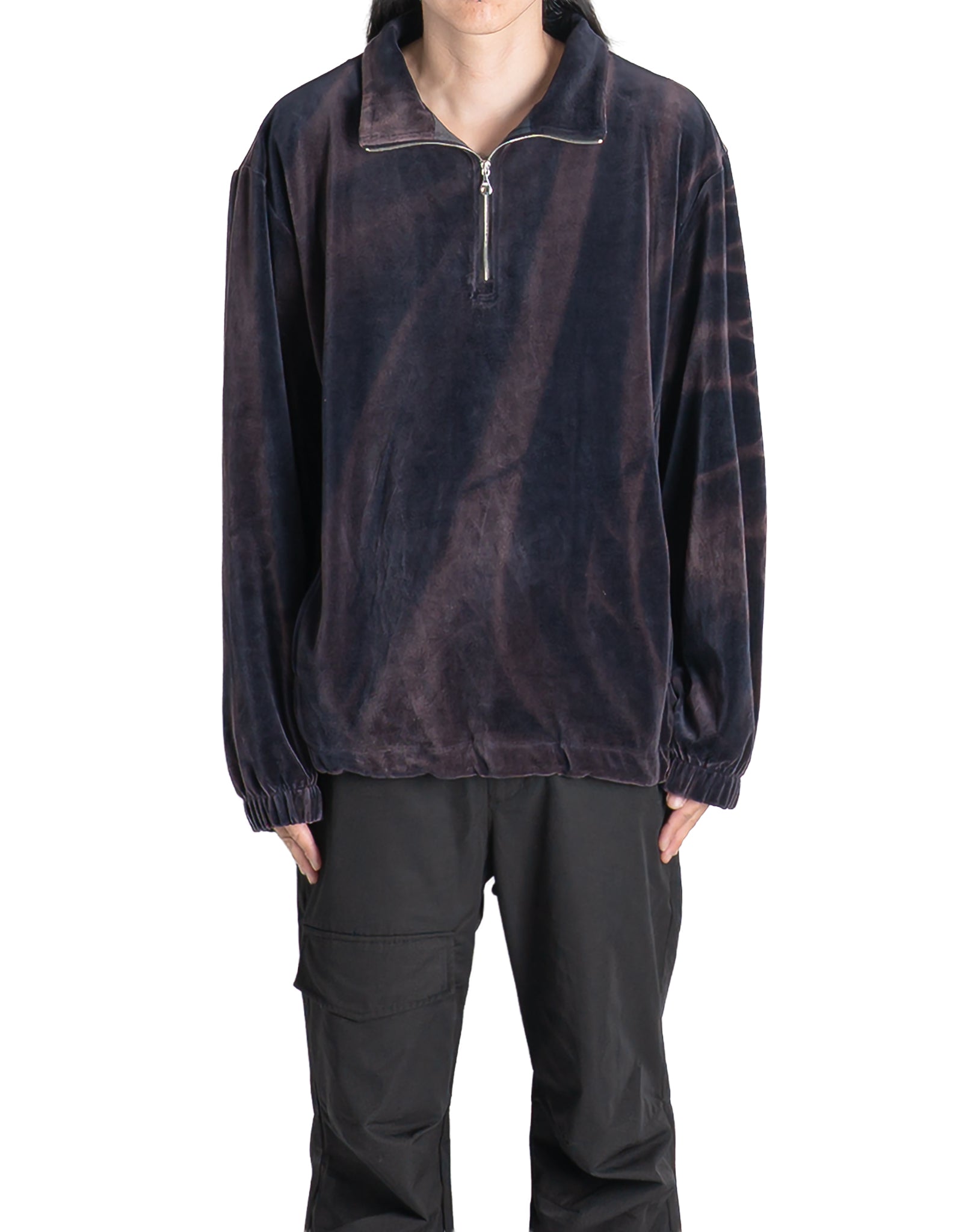 JiyongKim - SUN-BLEACHED HALF-ZIP SWEATSHIRT - 082plus