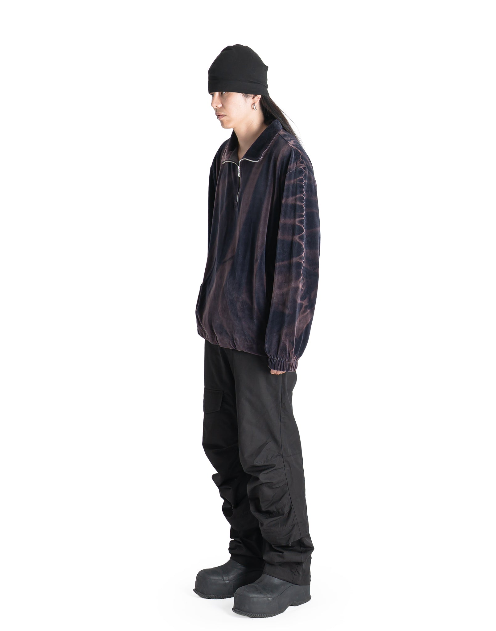 JiyongKim - SUN-BLEACHED HALF-ZIP SWEATSHIRT - 082plus