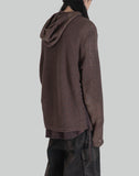 JiyongKim - SUN-BLEACHED LAYERED NET HOODIE - 082plus