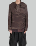 SUN-BLEACHED LAYERED NET HOODIE