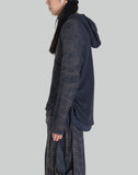 JiyongKim - SUN-BLEACHED LAYERED NET HOODIE - 082plus