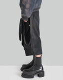 SUN-BLEACHED LAYERED STRAP HALF TROUSERS - 082plus