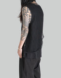 SUN-BLEACHED MESH LAYERED SLEEVELESS