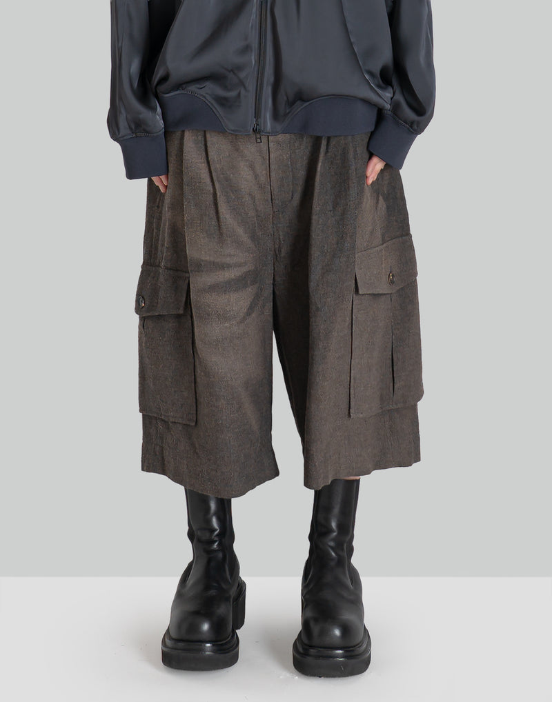 JiyongKim - SUN-BLEACHED MULTI POCKET HALF TROUSERS - 082plus