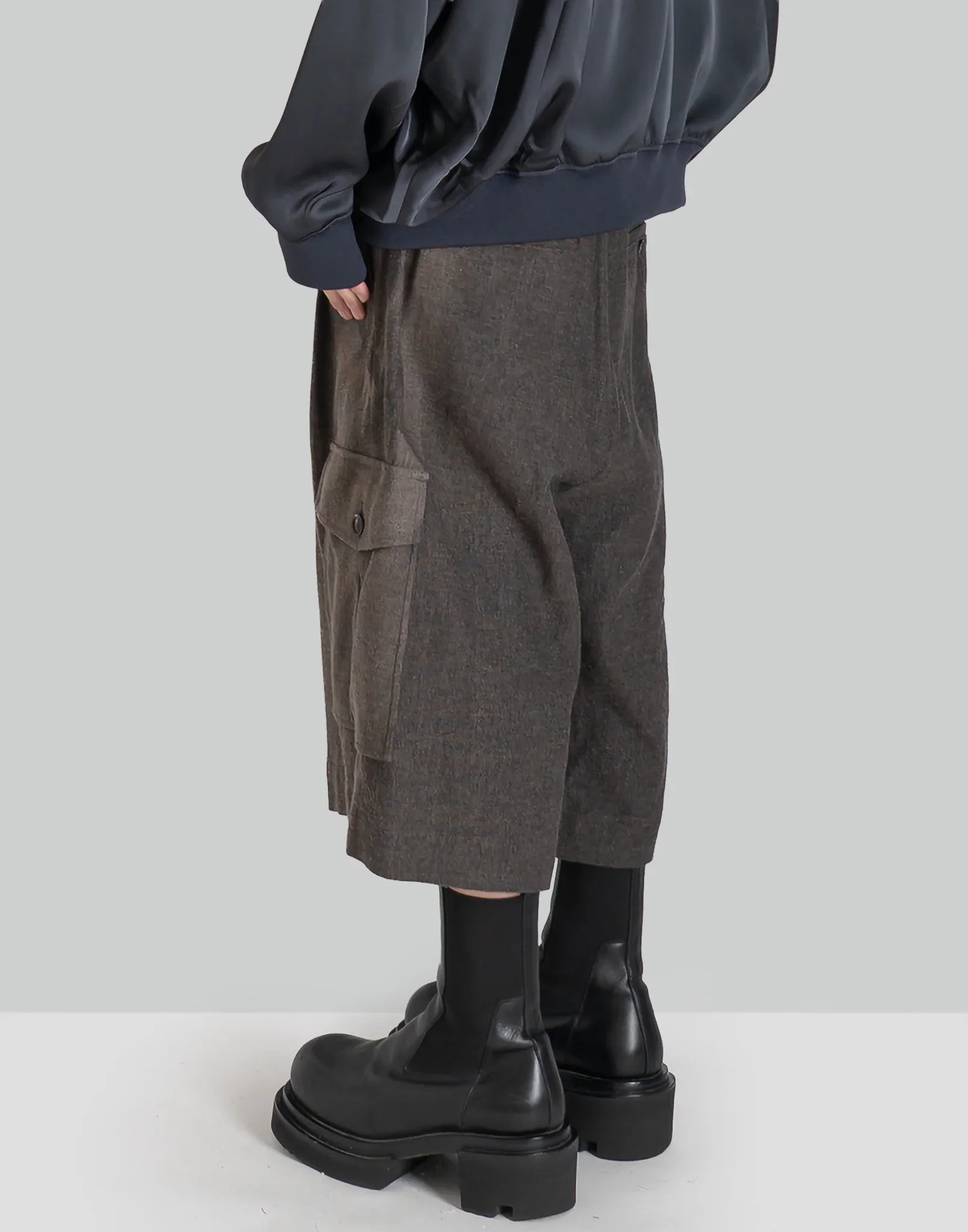 JiyongKim SUN-BLEACHED MULTI POCKET HALF TROUSERS – 082plus