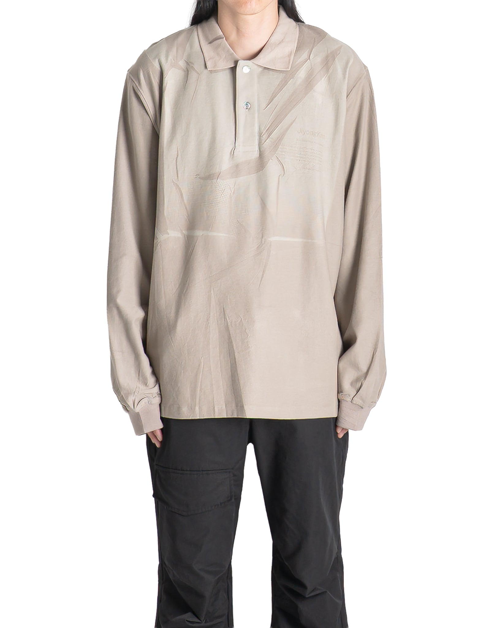 JiyongKim - SUN-BLEACHED PACK POLO T-SHIRT (LONG) - 082plus
