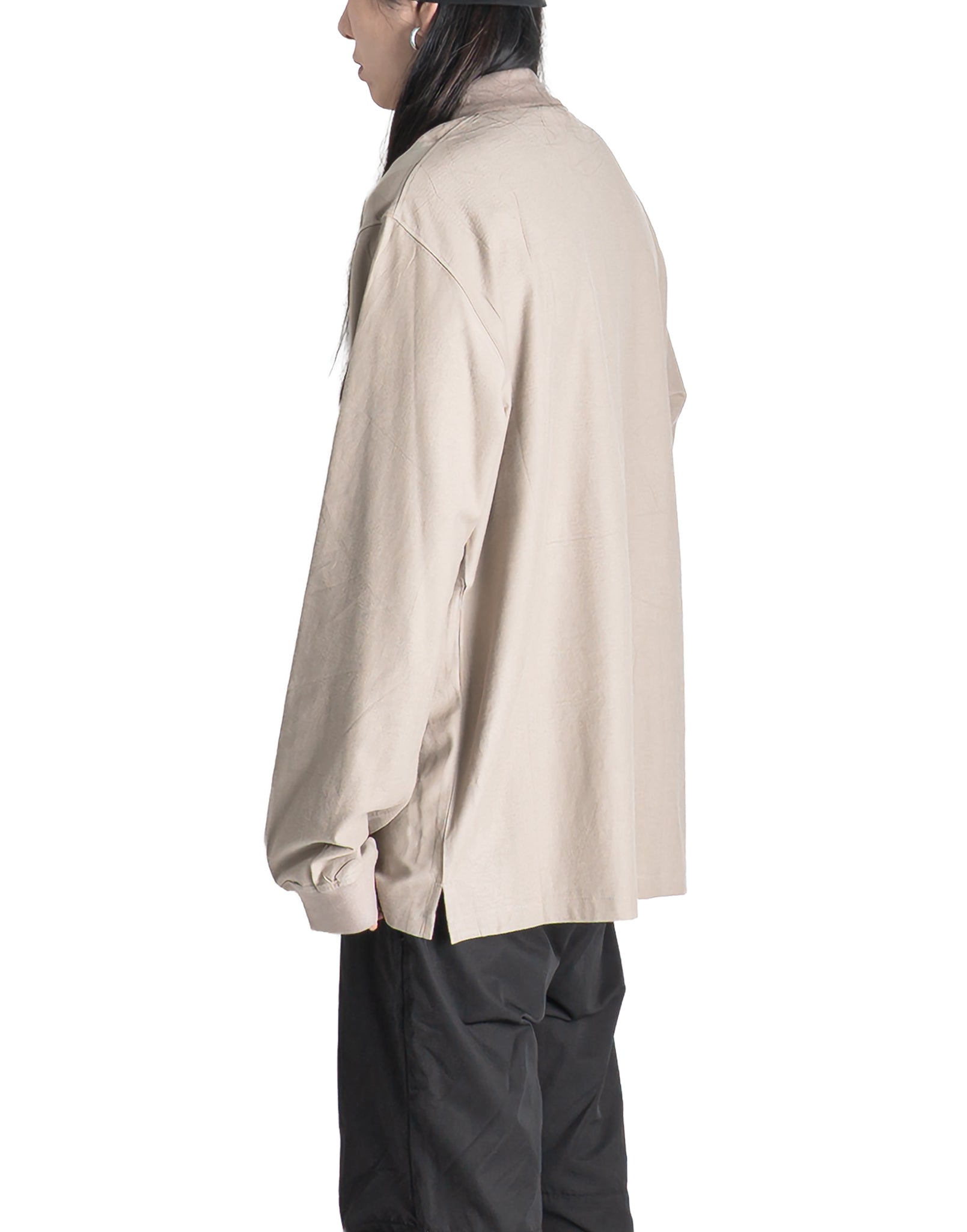 JiyongKim - SUN-BLEACHED PACK POLO T-SHIRT (LONG) - 082plus