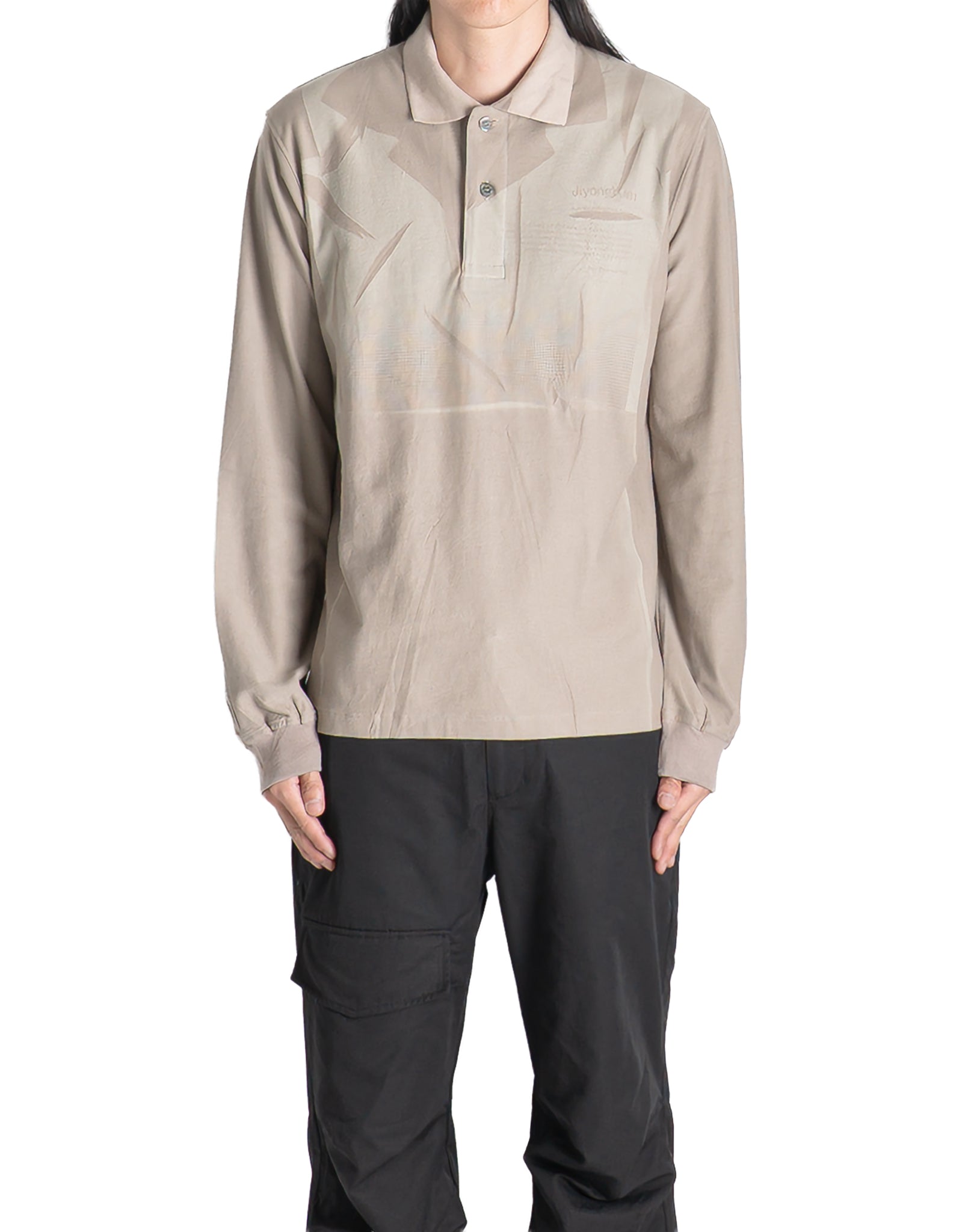 JiyongKim - SUN-BLEACHED PACK POLO T-SHIRT (LONG) - 082plus