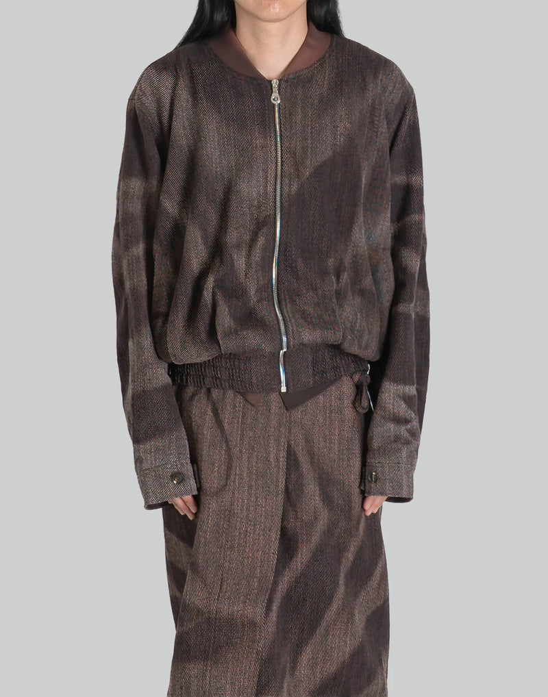 JiyongKim - SUN-BLEACHED PLEATED BOMBER - 082plus