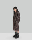 SUN-BLEACHED PLEATED BOMBER - 082plus