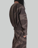 SUN-BLEACHED PLEATED BOMBER - 082plus