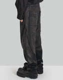 SUN-BLEACHED RAW EDGED STRAIGHT TROUSERS - 082plus