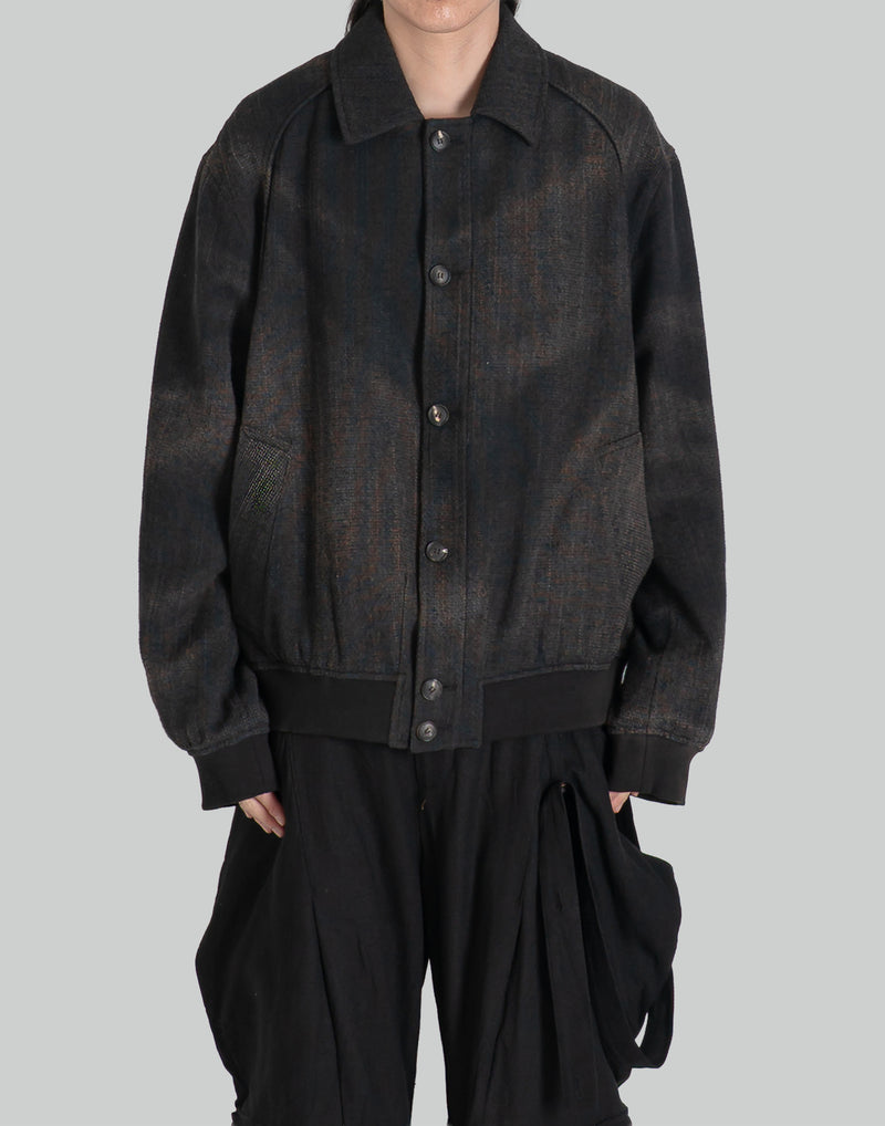 JiyongKim - SUN-BLEACHED RIBBED BLOUSON - 082plus