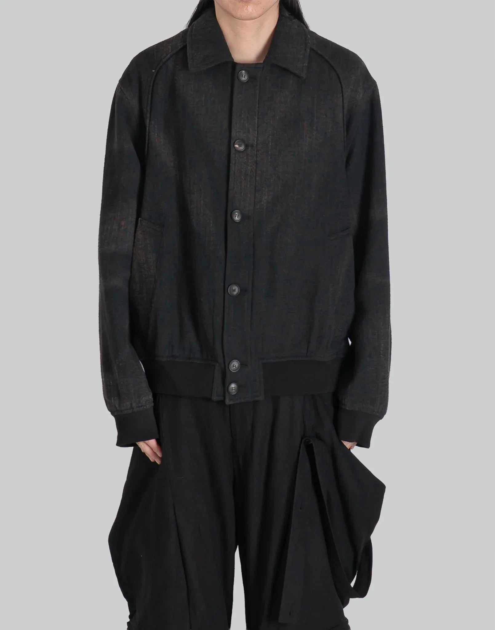 JiyongKim SUN-BLEACHED RIBBED BLOUSON – 082plus