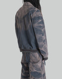 SUN-BLEACHED RIBBED BLOUSON - 082plus