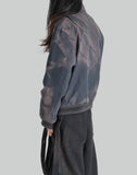 SUN-BLEACHED RIBBED BLOUSON - 082plus