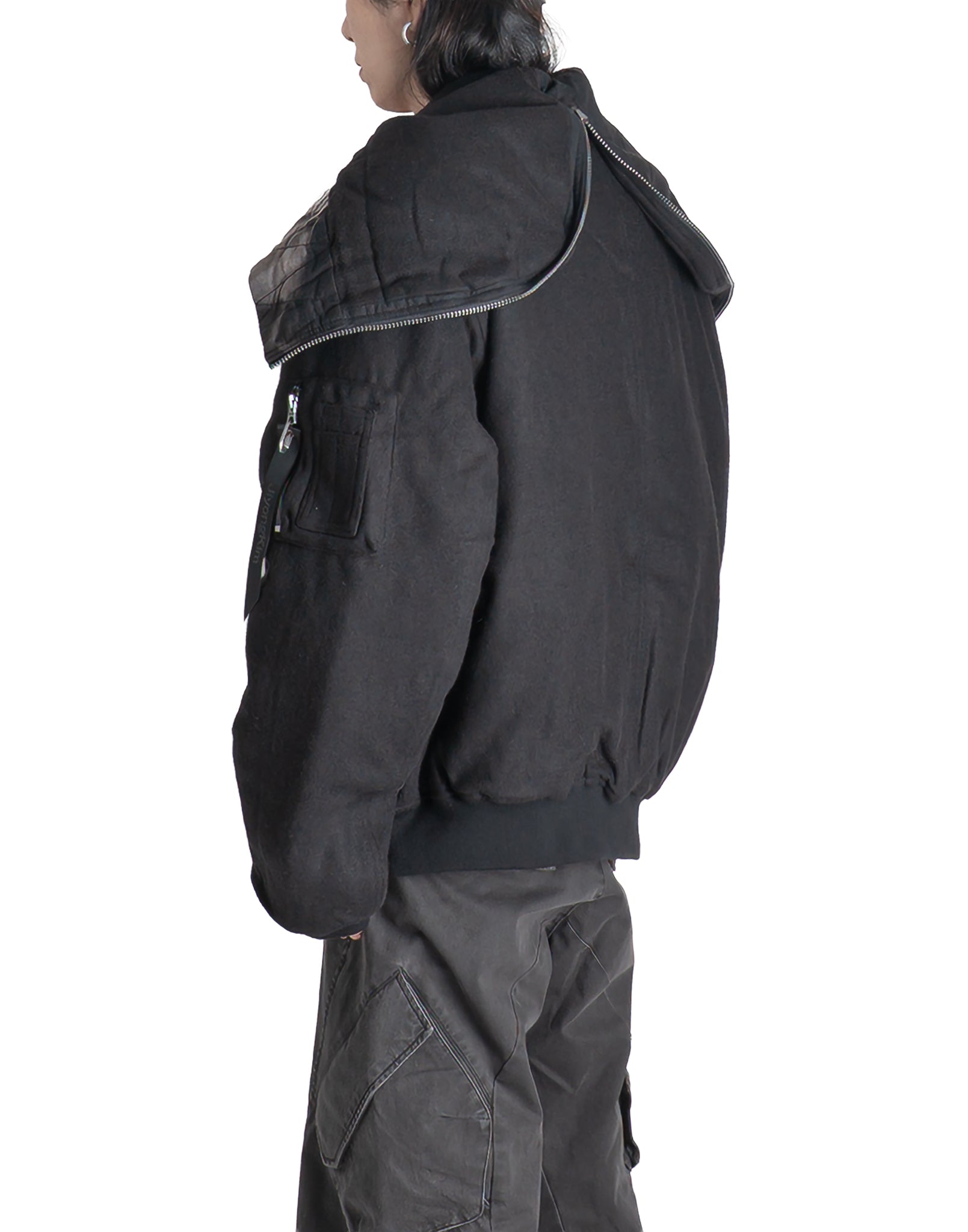 JiyongKim - x ALPHA INDUSTRIES SUN-BLEACHED SPLIT-HOOD FLIGHT JACKET - 082plus