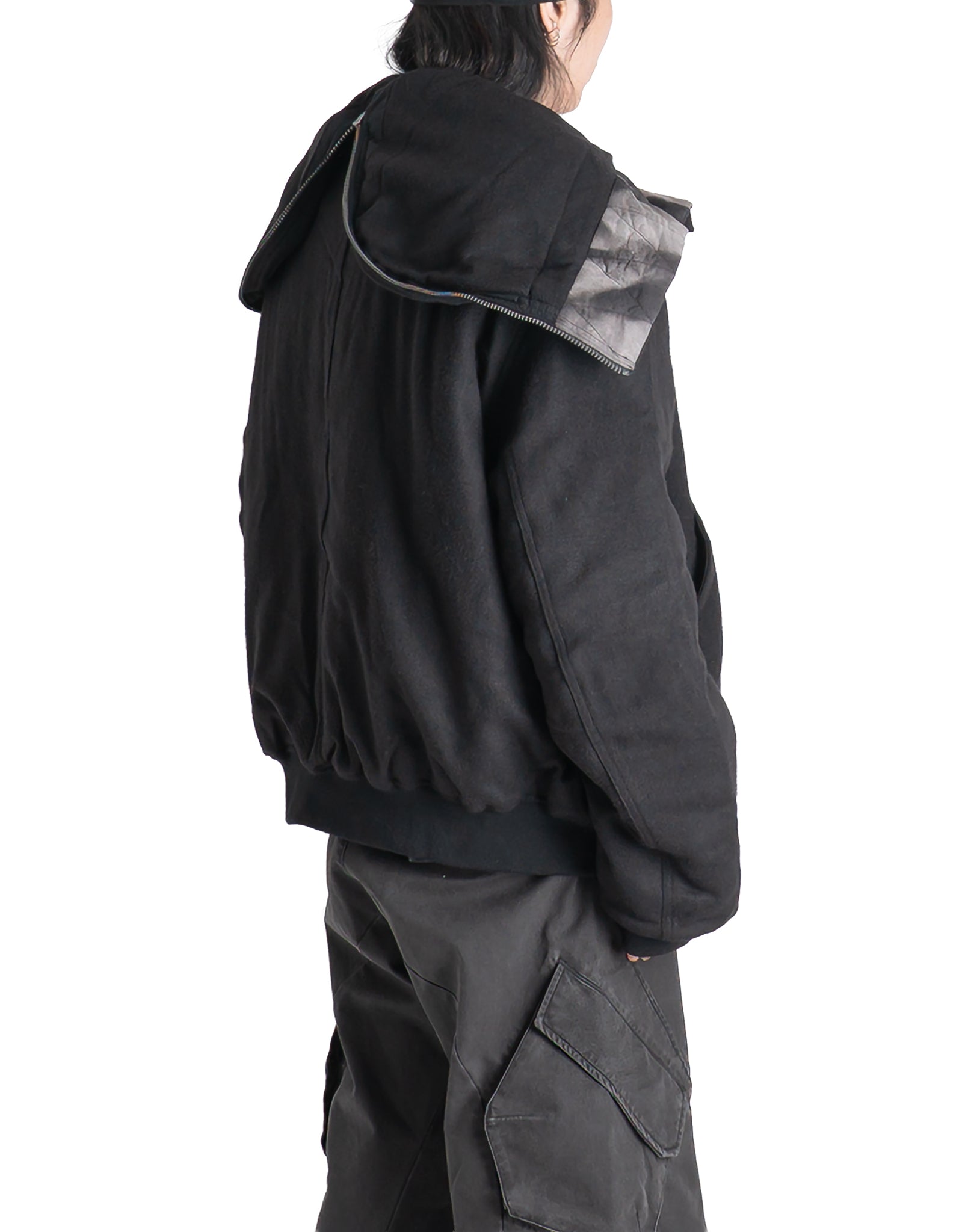 JiyongKim - x ALPHA INDUSTRIES SUN-BLEACHED SPLIT-HOOD FLIGHT JACKET - 082plus