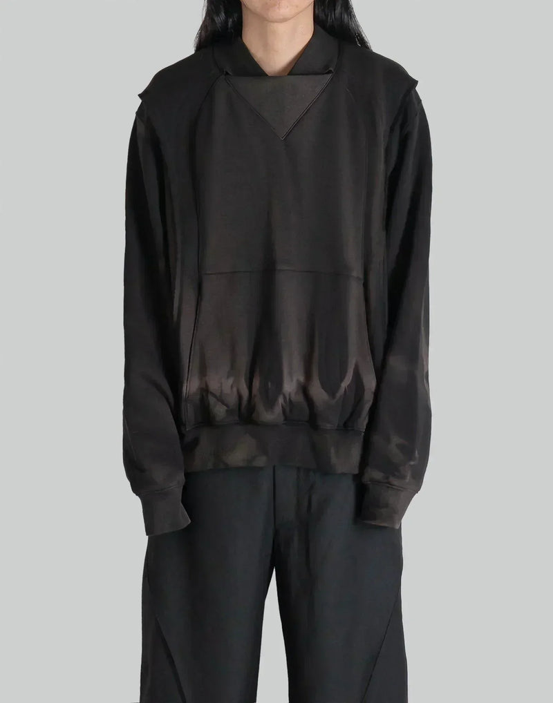 JiyongKim - SUN-BLEACHED TWISTED SWEATSHIRT - 082plus