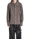 JiyongKim - SUN-BLEACHED WIDE COLLAR KNIT CARDIGAN - 082plus
