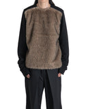 SWEAT PULLOVER WITH FUR