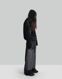 SWEAT WIDE PANTS WITH LEATHER PATCH