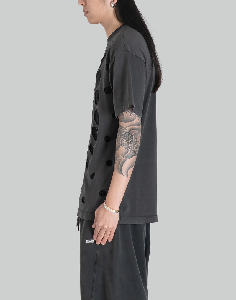 AVAVAV - SEMI-DISTRESSED DOUBLE LAYER T-SHIRT - 082plus