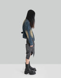 GATHERED DENIM JACKET - 082plus