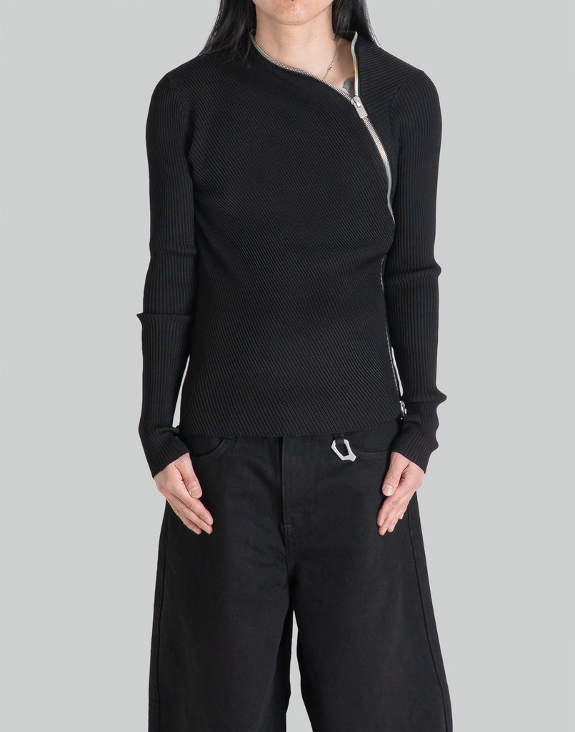 HELIOT EMIL TIED ZIP KNIT – 082plus