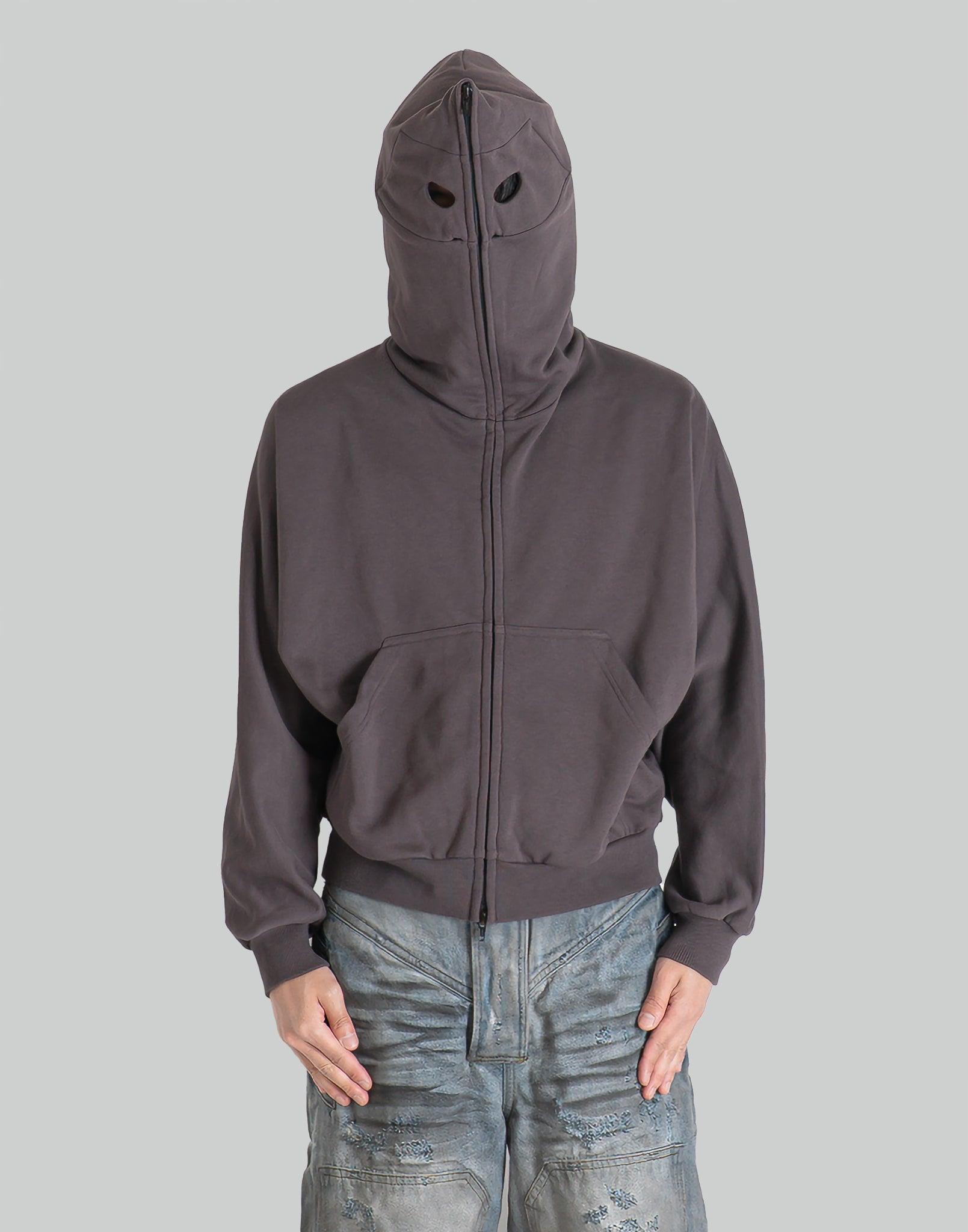 POPPY TULLE DOCKING HOODIE（GRAY）　フリーサイズ Tulle docking hoodie（black） – POPPY