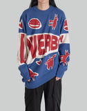 Charles Jeffrey LOVERBOY TOPSY TURVY LOVERBOY LOGO JUMPER - 082plus