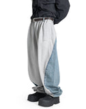 Juun.J - JERSEY DENIM HYBRID TROUSERS - 082plus