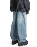 Juun.J - JERSEY DENIM HYBRID TROUSERS - 082plus