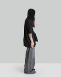 WASHED DENIM SUPER WIDE PANTS - 082plus