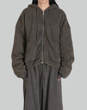 WASHED OUT ZIP UP HOODIE