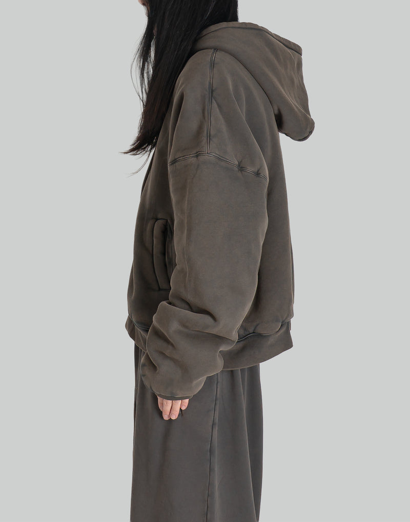 WASHED OUT ZIP UP HOODIE