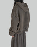 WASHED OUT ZIP UP HOODIE