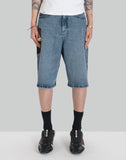 Charles Jeffrey LOVERBOY - WIDE DENIM SHORTS WITH CROCHET TRUMPET - 082plus