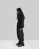 WOOL JACQUARD CUT-OUT CREW NECK TOP - 082plus