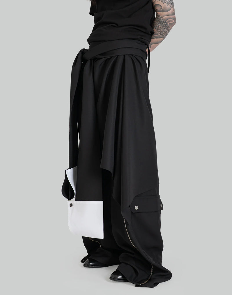 EgonLab - WOOL PANNELED SKIRT - 082plus